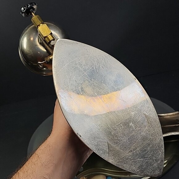 Vintage Coleman Gas Iron Model 4A Instant Lite Blue With Stand Canada Untested - Picture 6 of 11